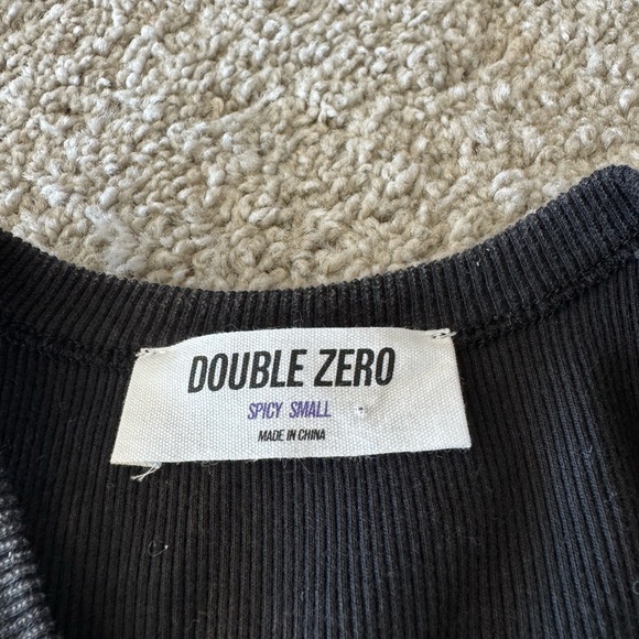 Distressed Cotton Sleeveless Charcoal Dress - Picture 2 of 2